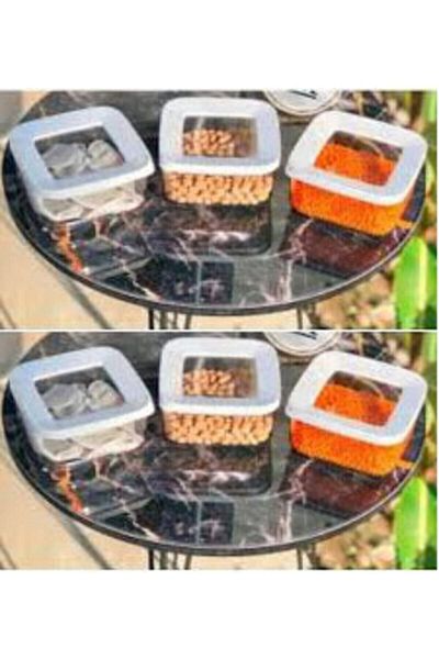 VİP AHMET Spice Jar Food Jars 250 ml 6 Pieces Bnk-kom-250-6-2