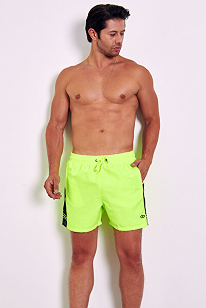 Enrico Ferry Erkek Cavalli Mıcropoly Kumaş Cepli File Astarlı Hızlı Kuruyan Deniz Şortu EDY2505C