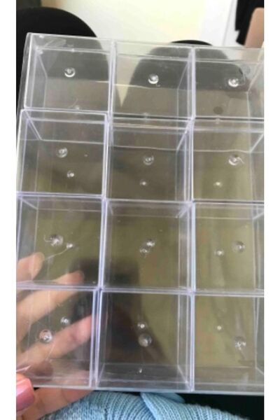 Aker Hediyelik Mum Için Şeffaf Kutu 5 Adet