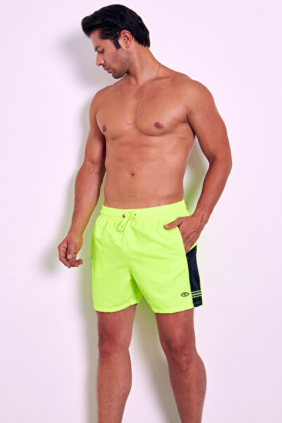 Enrico Ferry Erkek Cavalli Mıcropoly Kumaş Cepli File Astarlı Hızlı Kuruyan Deniz Şortu EDY2505C