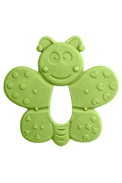 Bambino عضاضة مطاطية ناعمة - أخضر مع شكل فراشة