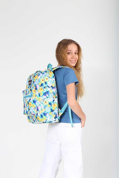 KAUKKO Rucsac cu flori galbene de primăvară - K1676