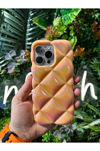 NFTECH İPHONE 15 PRO MAX UYUMLU KILIF 3D ÇIKINTILI PARLAK KORUYUCU ÖZELLİKLİ ...