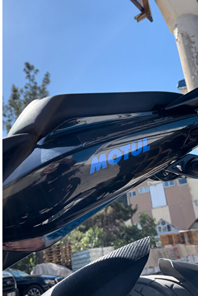 Banxtre Araba-Motor-Kask için Gece Parlayan Reflektörlü Mavi Motul Etiket Sti...