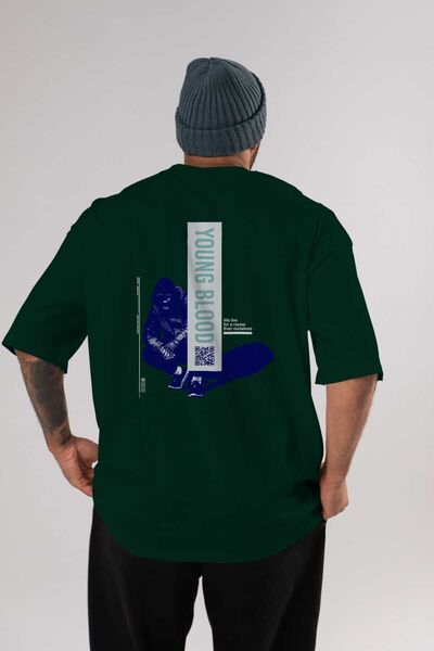 Ankhises Smaragdno zelena Oversize kroj T-shirt - Mladi krvavi muškarci žene ...