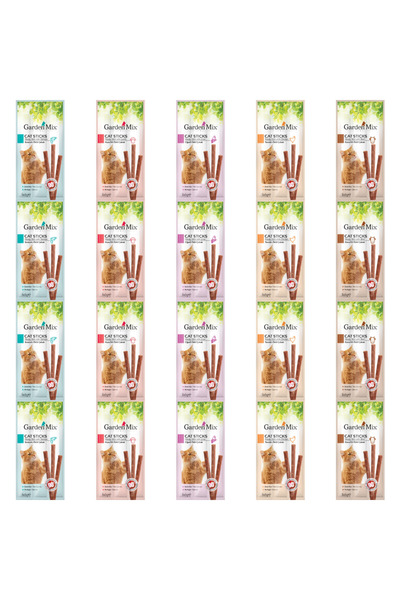 Gardenmix Karışık Stick Kedi Ödülü 3x5gr - 20 Paket