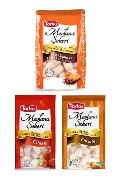 SEPET GIDA Torku Mevlana Şekeri 450 Gr X 3 Adet