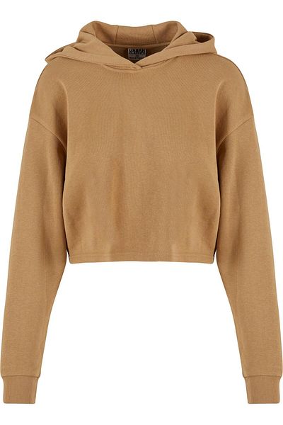 Urban Classics Damen Ladies Oversized Cropped Hoodie aus leichtem Frottee