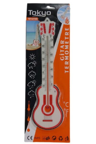 efmues Термометър Термометър във формата на китара TKY 2726 Температурен изме...