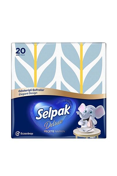 Selpak Patterned Napkin Elegant Deluxe Series - Presentation Napkin - Multicolor