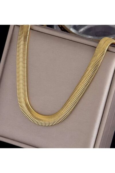 Vanessa Jewelry Kalın Italyan Çelik Kolye