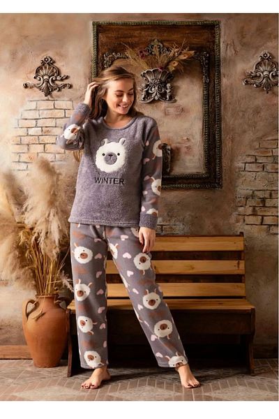 Sude Women's Winter Welsoft Pajama Set A 200/553 - 1 Piece