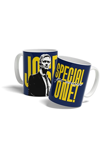 offside Jose Mourinho Special One Dark Blue Printed Porcelain Mug - Coffee Color Gift Cup
