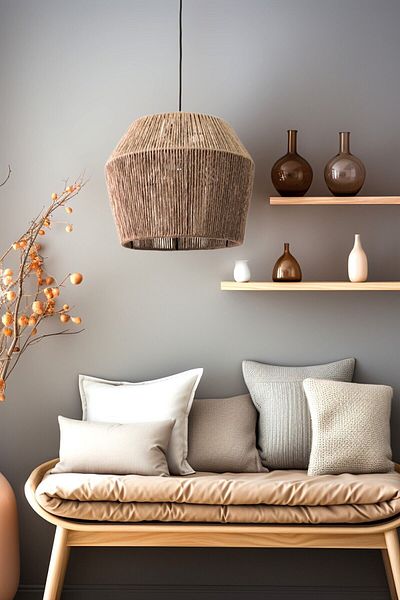 YUTEDEKOR Diamante Wicker Chandelier - Bohemian Chandelier for Living Room, Bedroom and Balcony
