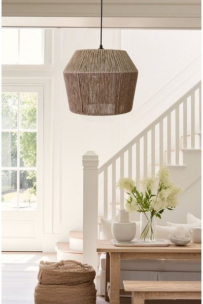 YUTEDEKOR Diamante Wicker Chandelier - Bohemian Chandelier for Living Room, Bedroom and Balcony