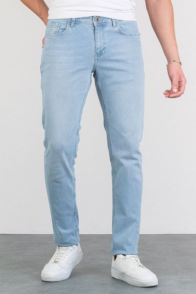 HALAT'S Men's MICHAEL Ice Blue Grinded Slim Fit Lycra Jean Jeans