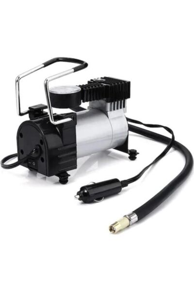 İstoç Türk Piranha Metal Gövde 12 V Araç Mini 120w Hava Göstergeli Kompresör