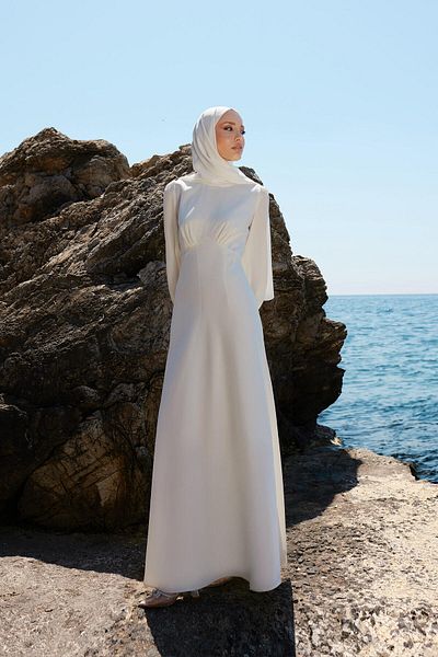 Touché Privé Satin Wedding Dress - Sweep Train Design