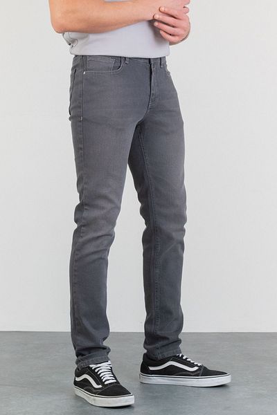 HALAT'S Men's Jack Dark Gray Grinded Slim Fit Lycra Jean Jeans