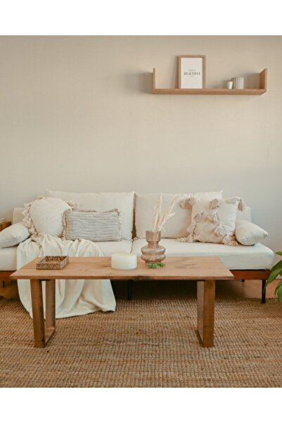 Woodart Ahşap Doğal Masif Orta Sehpa