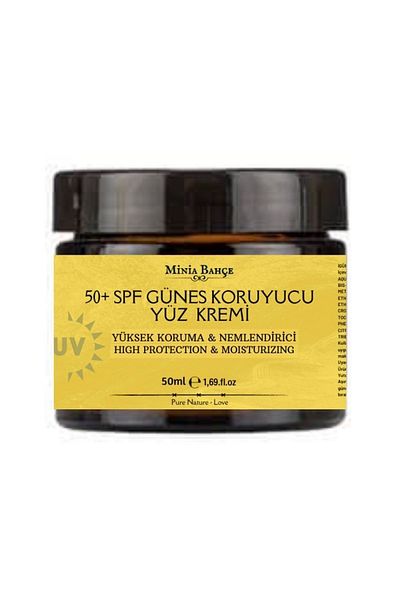Minia Bahçe Bitki ve Sanat Atölyesi 50 SPF Sunscreen Face Cream - 50 ml