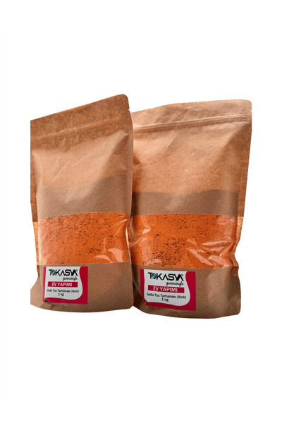 tokasya Ev Yapımı Gediz Toz Tarhanası (Acılı) 1 kg (2 li Paket)
