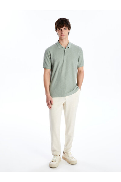 LC Waikiki Pánské tričko Polo Collar s krátkým rukávem - LCW