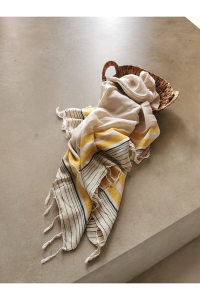 Halley Concept 90x170 Linen Striped Hand Woven Peshtemal