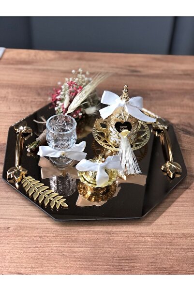 Masalsı Concept Damat Kahvesi Tepsisi, Damat Fincanı Tepsisi, Tuzlu Kahve Tep...