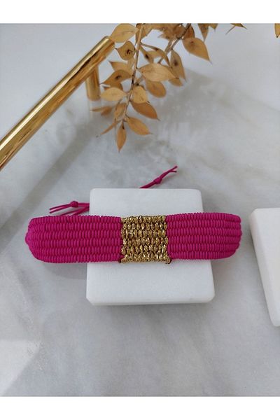 BUNİTA DESİGN Gold Detail Macrame Bracelet