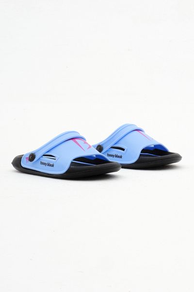 Tonny Black Papuci pentru copii unisex - Logo albastru, Talpa Poili