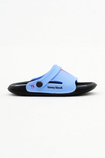 Tonny Black Papuci pentru copii unisex - Logo albastru, Talpa Poili