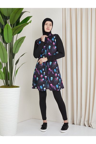 yessir Hijab Swimsuit Parachute Water Repellent Fabric Waterproof Swimsuit Set