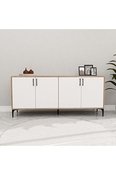 Mezza 1666 Ares Modern Konsol 180 Cm Sepet - Beyaz