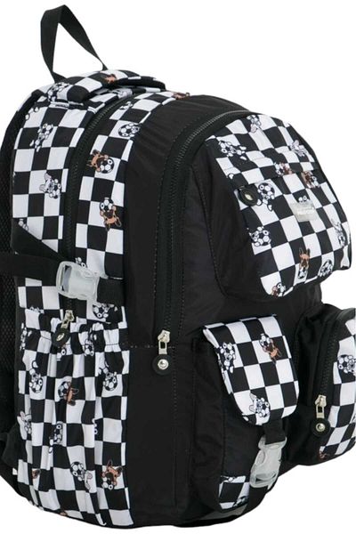 Uniquerrs Unisex Colorful Checkered Waterproof Backpack - School Bag