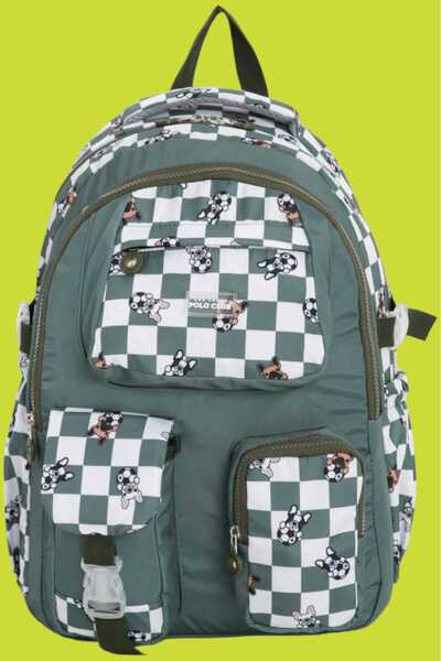 Uniquerrs Кольоровий унісекс водонепроникний рюкзак з кишенями - шкільний рюкзак