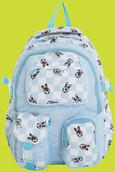 Uniquerrs Rucsac in carouri unisex colorat impermeabil - Geantă de scoala