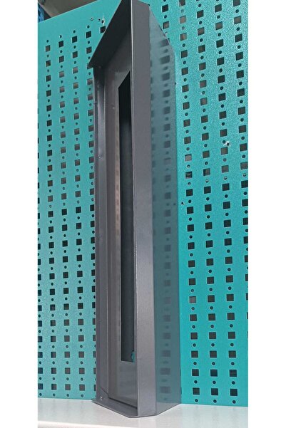 Acil Pano Açılı Diafon 15x50x10,5 Uyumlu  Zil Paneli, Metal Yön Çevirme Ve Koruma Kutusu Antrasit