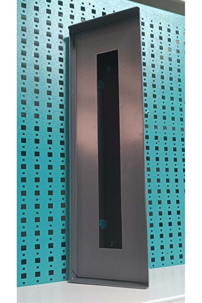 Acil Pano Açılı Diafon 15x50x10,5 Uyumlu  Zil Paneli, Metal Yön Çevirme Ve Koruma Kutusu Antrasit
