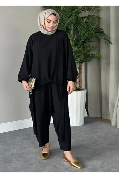 modasindoma Women's Front and Arm Gathered Shalwar Set