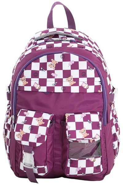 Uniquerrs Colorful Unisex Waterproof School Bag - Checkered Backpack