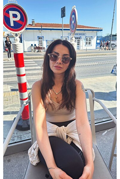 By Design Sunglasses Bej Renk Tasarım Unisex Güneş Gözlüğü Ada18