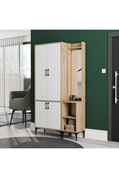 Mezza SET 5032-5042 ROYAL SAĞ AYNALI 4 KAPAKLI 5 ASKILI 2 RAFLI PORTMANTO SEP...