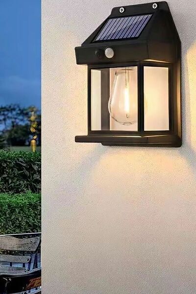 Gampus Yeni Güneş Enerjili Dekor Balkon Bahçe Aydınlatması Ampul Şeklinde Şık...