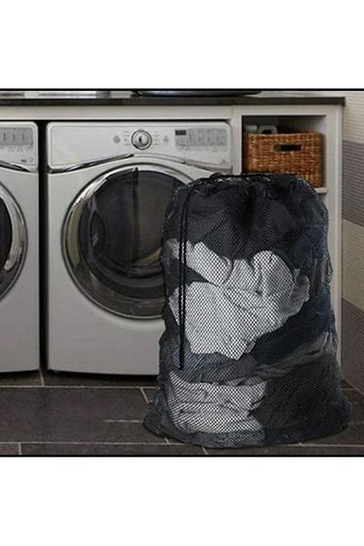 MorBebe 60x80 εκ. Πολυτελής μαύρη κουρτίνα και δίχτυ πλυντηρίου - 1 τεμάχιο (ΜΕΓΑΛΗ ΜΕΓΕΘΟΣ)