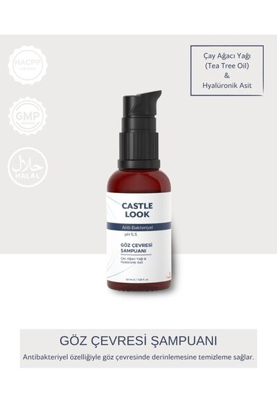 Castle Look Makyaj Temizleme Ve Göz Çevresi Şampuanı 50 ml