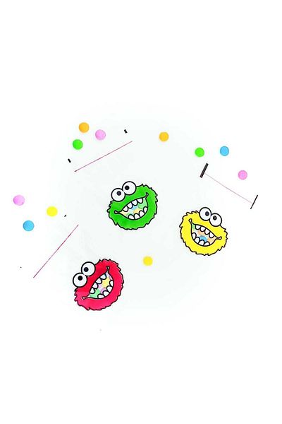 Elizada Transparent Gelatin - Glossy Taped Cookie Accessory, 10x15 Cm, 50 Pieces Mixed