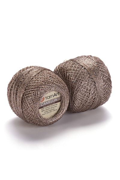 Yarnart Camellia - Glittery Lace Σχοινί Μπεζ-418