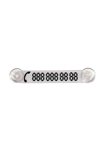 YeniDünyaOto Vehicle Parking Telephone Number Wire Number Indicator Number White-black Ydnmr014