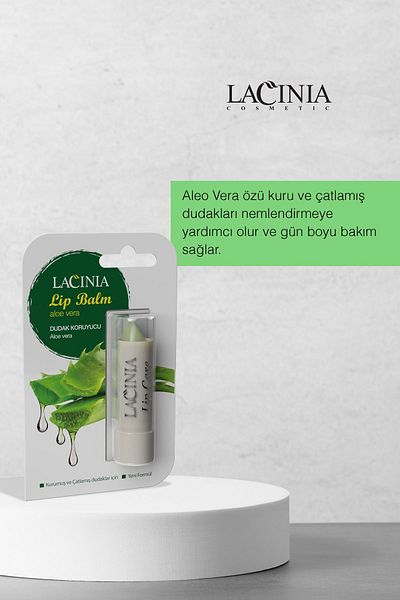 Lacinia Herbal Lip Protector Aloe Vera Lip Balm
